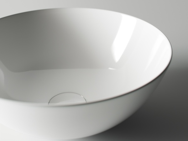 Раковина накладная круглая Ceramica Nova Element CN6002 фарфор цвет белый