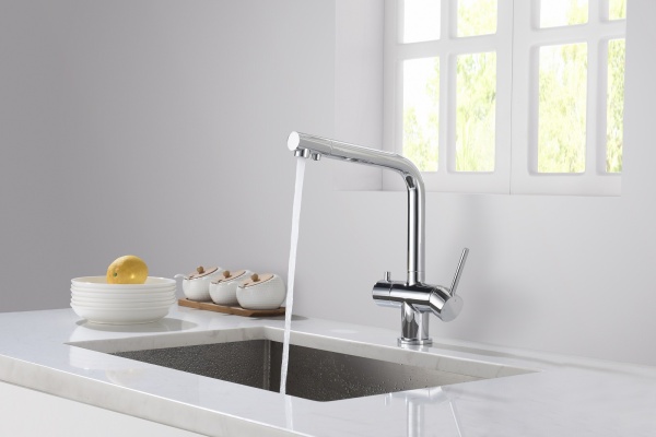 Смеситель для кухни Timo Saona 2396/00F с подключением к фильтру хром