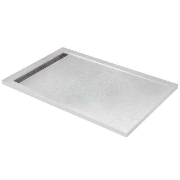 Душевой поддон низкий Cezares Tray TRAY-AS-AH-150/90-30-W прямоугольный литьевой мрамор 150x80 белый матовый