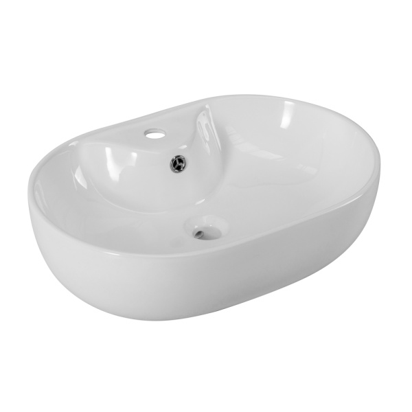 Раковина накладная овальная BelBagno  BB1151 фаянс цвет белый