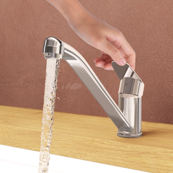 Смеситель для кухни VitrA Flow Round A43429EXP без подключения к фильтру хром