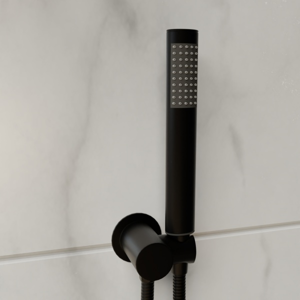 Душевая система со смесителем RGW Shower Panels 51140855-04 монтаж встраиваемая в стену без термостата черный