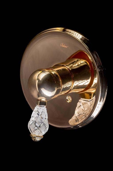 Смеситель для душа Boheme Crystal 285-CRST встраиваемый в стену 
без термостата Gold