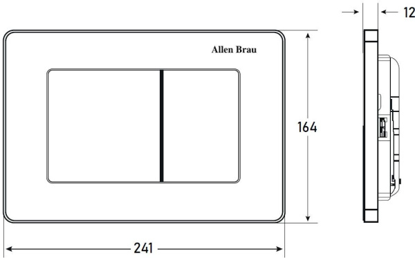 Кнопка смыва пневматическая Allen Brau Infinity 9.20006.BN цвет никель