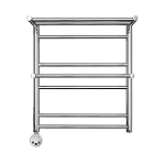 Полотенцесушитель электрический Lemark Pramen П7  50x60 LM33607E L хром