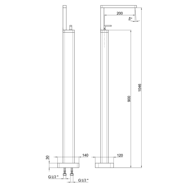 Смеситель для раковины Webert Living LV832101560 черный