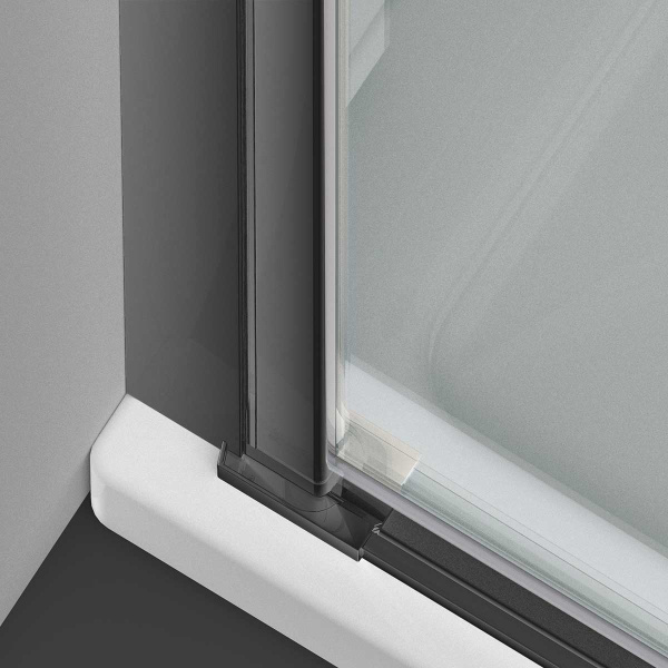 Душевая дверь Vincea Alpha VDP-3AL850CLGM 85 см стекла прозрачные, профиль вороненая сталь