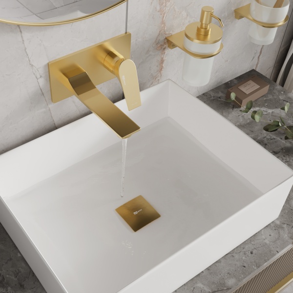 Смеситель для раковины Wasserkraft Aisch 5530 золото