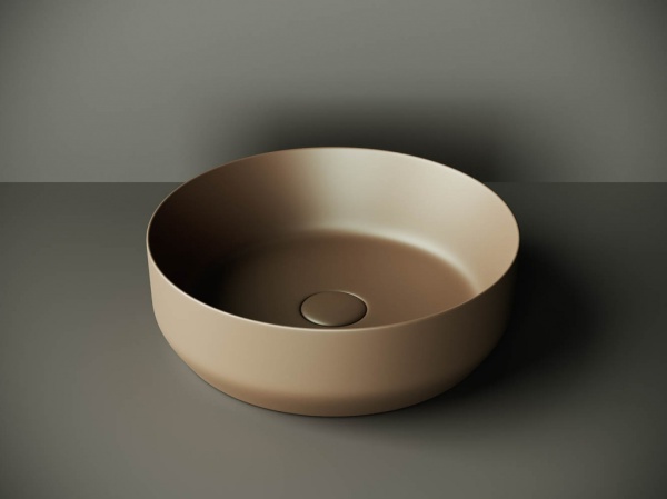 Раковина накладная круглая Ceramica Nova Element CN6022MDB фарфор цвет коричневый матовый