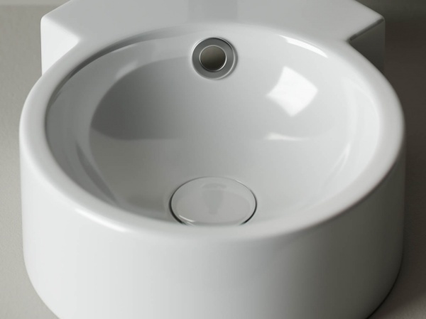 Раковина подвесная угловая Ceramica Nova Element CN5019 фарфор цвет белый