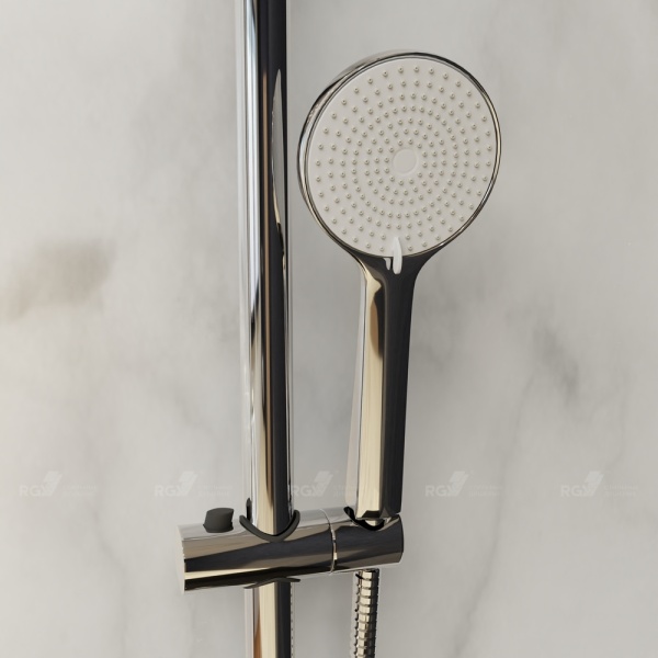 Душевая система со смесителем RGW Shower Panels 51140131-01 монтаж настенная без термостата хром