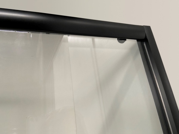 Душевой угол Niagara Eco NG-008-14QBLACK 80x80 стекла прозрачные с узором, профиль черный